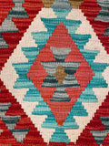 26066- Kelim Hand-Woven/Flat Weaved/Handmade Afghan /Carpet Tribal/Nomadic Authentic/Size: 2'11" x 2'2"