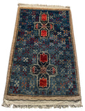 26324-Chobi Ziegler Hand-Knotted/Handmade Afghan Rug/Carpet Modern Authentic/Size: 2'2" x 1'4"