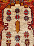 26330-Chobi Ziegler Hand-Knotted/Handmade Afghan Rug/Carpet Modern Authentic/Size: 2'0" x 1'3"