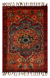 26325-Chobi Ziegler Hand-Knotted/Handmade Afghan Rug/Carpet Modern Authentic/Size: 1'9" x 1'2"