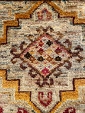 26329-Chobi Ziegler Hand-Knotted/Handmade Afghan Rug/Carpet Modern Authentic/Size: 2'0" x 1'3"