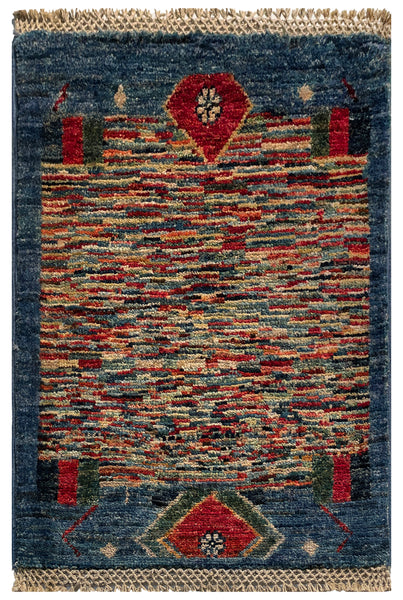 26688 -  Hand-knotted Contemporary Chobi Ziegler /Modern Carpet/Rug / Size: 2'0" x1'3"