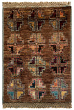 26673 -  Hand-knotted Contemporary Chobi Ziegler /Modern Carpet/Rug / Size: 2'0" x1'3"