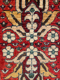 26495-Chobi Ziegler Hand-Knotted/Handmade Afghan Rug/Carpet Modern Authentic/Size: 3'2" x 1'6"