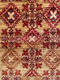 26498-Chobi Ziegler Hand-Knotted/Handmade Afghan Rug/Carpet Modern Authentic/Size: 3'3" x 1'6"