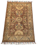 26312-Chobi Ziegler Hand-Knotted/Handmade Afghan Rug/Carpet Modern Authentic/Size: 2'9" x 1'9"