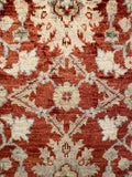 26309-Chobi Ziegler Hand-Knotted/Handmade Afghan Rug/Carpet Modern Authentic/Size: 3'0" x 1'9"