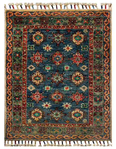 26278-Chobi Ziegler Hand-Knotted/Handmade Afghan Rug/Carpet Modern Authentic/Size: 2'7" x 2'0"