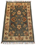 26294-Chobi Ziegler Hand-Knotted/Handmade Afghan Rug/Carpet Modern Authentic/Size: 2'9" x 2'0"