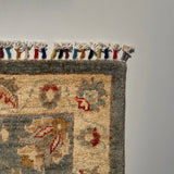 26294-Chobi Ziegler Hand-Knotted/Handmade Afghan Rug/Carpet Modern Authentic/Size: 2'9" x 2'0"