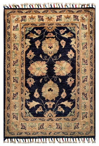 26304-Chobi Ziegler Hand-Knotted/Handmade Afghan Rug/Carpet Modern Authentic/Size: 3'1" x 2'0"