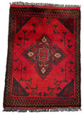 26228 - Khal Mohammad Afghan Hand-Knotted Authentic/Traditional/Rug/Size: 1'9" x 1'3"