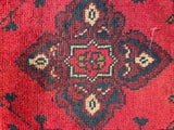 26228 - Khal Mohammad Afghan Hand-Knotted Authentic/Traditional/Rug/Size: 1'9" x 1'3"