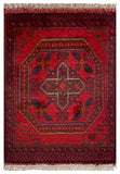 26212 - Khal Mohammad Afghan Hand-Knotted Authentic/Traditional/Rug/Size: 1'9" x 1'3"