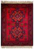 26203 - Khal Mohammad Afghan Hand-Knotted Authentic/Traditional/Rug/Size: 1'9" x 1'3"