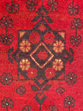 26589 - Khal Mohammad Afghan Hand-Knotted Authentic/Traditional/Rug/Size: 2'0" x 1'3"