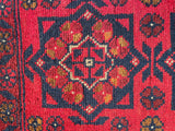 26230 - Khal Mohammad Afghan Hand-Knotted Authentic/Traditional/Rug/Size: 1'9" x 1'3"