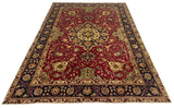 26873- Tabriz Persian Hand-knotted Carpet Authentic/Traditional Carpet/Rug/Size: 9'7" x 6'7"