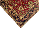 26873- Tabriz Persian Hand-knotted Carpet Authentic/Traditional Carpet/Rug/Size: 9'7" x 6'7"