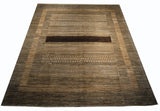 21746-Chobi Ziegler Hand-Knotted/Handmade Afghan Rug/Carpet Modern Authentic/Size: 9'6" x 8'0"