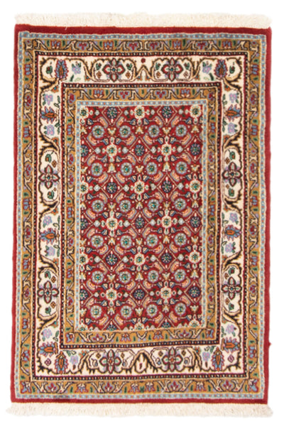 26720-Moud Handmade/Hand-Knotted Persian Rug/Traditional/Carpet Authentic/ Size/: 3'0" x 2'0"