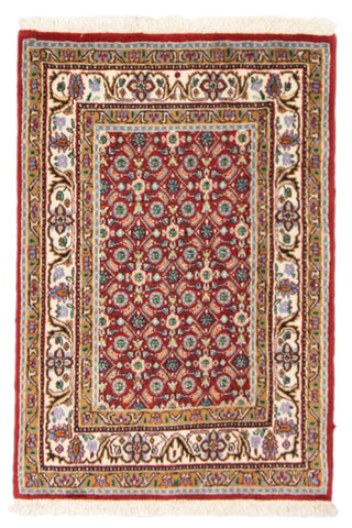 26720-Moud Handmade/Hand-Knotted Persian Rug/Traditional/Carpet Authentic/ Size/: 3'0" x 2'0"