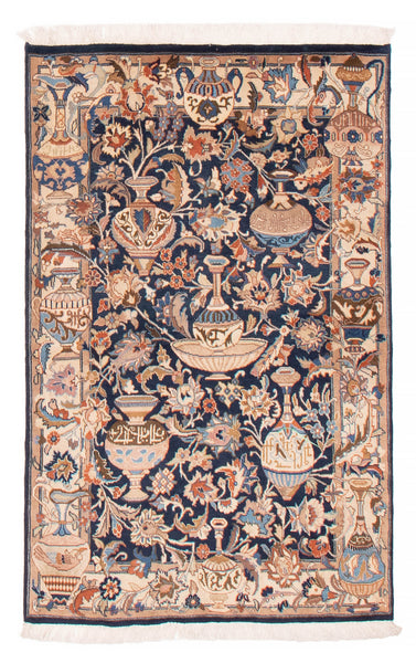 26145-Mashad Hand-Knotted/Handmade Persian Rug/Carpet Traditional Authentic/ Size: 4'11" x 3'3"