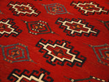 15153-Turkmen Sumac Bag Hand-Knotted/Handmade Persian Rug/Carpet Tribal/Nomadic Authentic/ Size: 4'0" x 2'8"