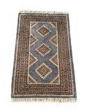 25083- Jaldar Hand-knotted/Handmade Pakistani Rug/Carpet Traditional Authentic/Size: 3'1" x 2'1"