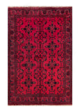 25373- Khal Mohammad Afghan Hand-Knotted Authentic/Traditional/Carpet/Rug/ Size: 6'6" x 4'3"