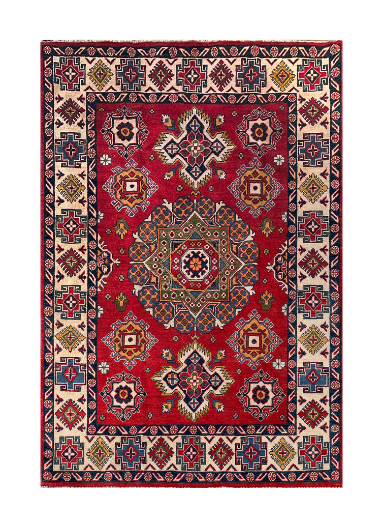 17981-Royal Kazak Hand-Knotted/Handmade Afghan Rug/Carpet Tribal/Nomad –  Babak's Oriental Carpets