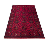 25387- Khal Mohammad Afghan Hand-Knotted Authentic/Traditional/Carpet/Rug/ Size: 6'2" x 4'2"