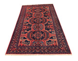 14687 - Khal Mohammad Afghan Hand-Knotted Authentic/Traditional/Carpet/Rug/ Size: 10'0" x 6'6"