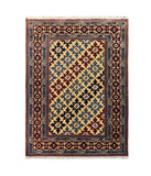 19368-Royal Shirvan Handmade/Hand-knotted Afghan Rug/Carpet Tribal/Nomadic Authentic/ Size: 7'3" x 5'3"