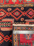 25443-Hamadan Hand-Knotted/Handmade Persian Rug/Carpet Traditional Authentic/ Size: 6'7" x 3'11"