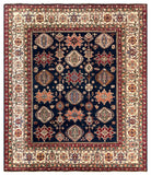 25841-Royal Kazak Hand-Knotted/Handmade Afghan Rug/Carpet Tribal/Nomadic Authentic/ Size: 9'7" x 8'2"