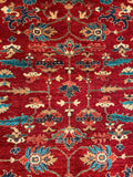 26126-Royal Chobi Ziegler Hand-knotted/Handmade Afghan Rug/Carpet Traditional Authentic/ Size: 9'9" x 7'9"