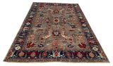 26113-Royal Chobi Ziegler Hand-knotted/Handmade Afghan Rug/Carpet Traditional Authentic/ Size: 8'9" x 5'9"