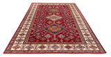 26083-Royal Kazak Hand-Knotted/Handmade Afghan Rug/Carpet Tribal/Nomadic Authentic/ Size: 9'11" x 6'9"