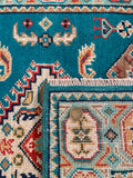 26007-Kazak Hand-Knotted/Handmade Afghan Rug/Carpet Tribal/Nomadic Authentic/ Size: 11'8" x 2'10"