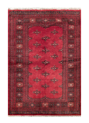 25237-Royal Bokhara Hand-Knotted/Handmade Pakistani Rug/Carpet Tribal/Nomadic Authentic/ Size: 6'9" x 4'8"