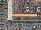 25040-Bokhara Hand-Knotted/Handmade Pakistani Rug/Carpet Tribal/Nomadic Authentic/ Size: 6'4" x 4'1"
