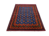 25329- Khal Mohammad Afghan Hand-Knotted Authentic/Traditional/Carpet/Rug/ Size: 6'7" x 4'9"