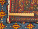 25329- Khal Mohammad Afghan Hand-Knotted Authentic/Traditional/Carpet/Rug/ Size: 6'7" x 4'9"