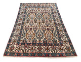 24551-Ghom Hand-knotted/Handmade Persian Rug/Carpet Traditional/ Nomadic Authentic/ Size: 7'1" x 4'5"