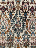 24551-Ghom Hand-knotted/Handmade Persian Rug/Carpet Traditional/ Nomadic Authentic/ Size: 7'1" x 4'5"