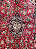 24313- Kashan Handmade/Hand-Knotted Persian Rug/Traditional/Carpet Authentic/ Size: 6'7" x 3'7"