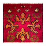 24423-Ghashgai Hand-Knotted/Handmade Persian Rug/Carpet Tribal/ Nomadic Authentic/Size: 1'9" x 1'11"