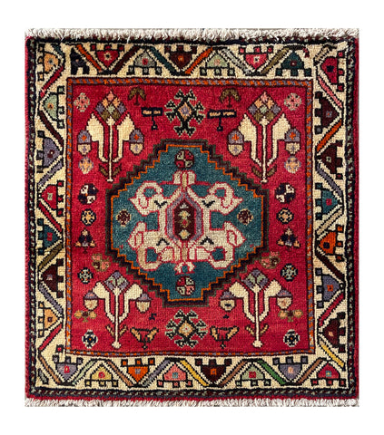 24480-Ghashgai Hand-Knotted/Handmade Persian Rug/Carpet Tribal/ Nomadic Authentic/Size: 2'2" x 2'0"