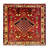 24460-Ghashgai Hand-Knotted/Handmade Persian Rug/Carpet Tribal/ Nomadic Authentic/Size: 2'2" x 2'3"